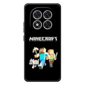 Чехол Майнкрафт на Xiaomi Poco M8 Pro (AlphaPrint) Minecraft (герои Minecraft)