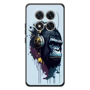 Чохол з Мавпами Xiaomi Poco M8 Pro - (AlphaPrint) (Горила в навушниках)