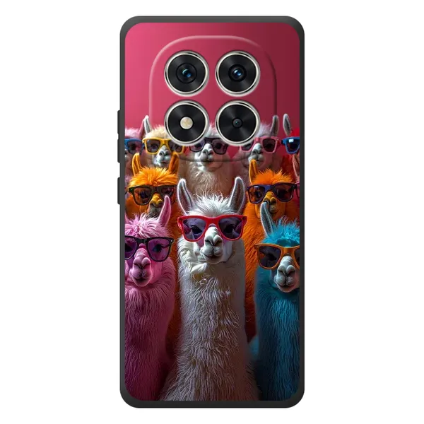 Чехол с принтом «Ламы в очках» для Xiaomi Poco M8 Pro Чехол с принтом «Ламы в очках» для Xiaomi Poco M8 Pro