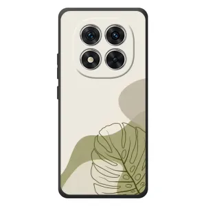 Силконовий чохол з принтом в квітах на Xiaomi Poco M8 Pro (Зелена монстера дизайн)