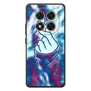 Чохол з принтом для Xiaomi Poco M8 Pro (AlphaPrint - Знак сердечка) (Радужне серце)