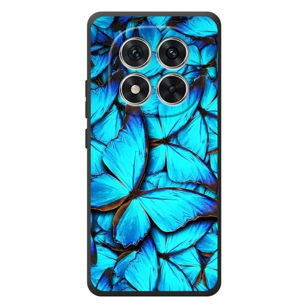 Чехол с принтом «Синие бабочки» для Xiaomi Poco M8 Pro