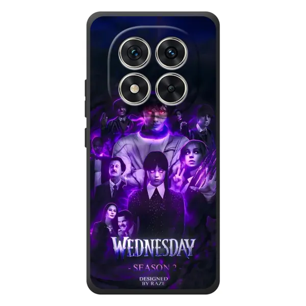 Чехол с принтом «Фиолетовая магия Уэнздей» для Xiaomi Poco M8 Pro