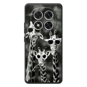 Силіконовий чохол з КАРТИНКАМИ літо для Xiaomi Poco M8 Pro (AlphaPrint) (Жирафи в окулярах)