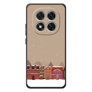 Новорічні, Святкові Чохли для Xiaomi Poco M8 Pro - 2024 год (Зимове місто)