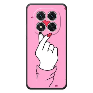 Чохол з принтом для Xiaomi Poco M8 Pro (AlphaPrint - Знак сердечка) (Знак Love)