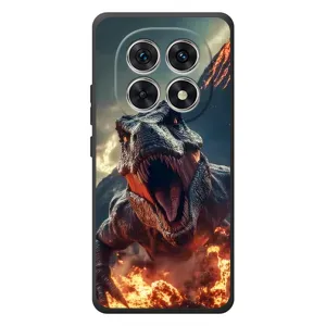 Чехол с картинкой «Хищники» для Xiaomi Poco M8 (Огненный динозавр)
