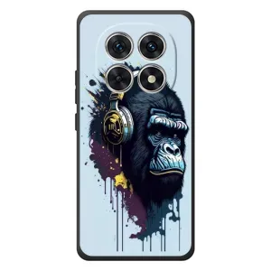 Чохол з Мавпами Xiaomi Poco M8 - (AlphaPrint) (Горила в навушниках)