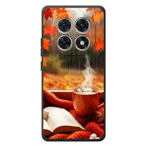Чехол с уникальным дизайном «Осень с кофе» для Xiaomi Poco M8 (Кофе и дождь)