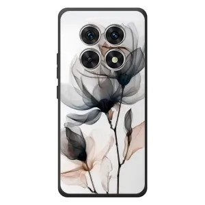 Чохол з квітковим принтом на Xiaomi Поко M8 (Квіти на білому)