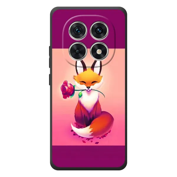 Чехол с принтом «Лисичка с розочкой» для Xiaomi Poco M8 Чехол с принтом «Лисичка с розочкой» для Xiaomi Poco M8