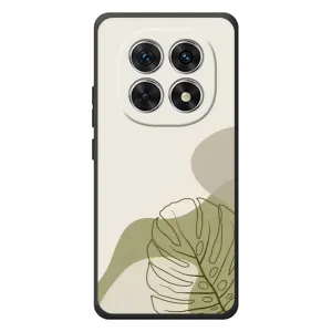 Силконовий чохол з принтом в квітах на Xiaomi Poco M8 (Зелена монстера дизайн)