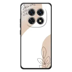 Силконовий чохол з принтом в квітах на Xiaomi Poco M8 (Нюдова гілочка абстракція)