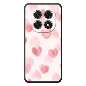 Чехол с розовым рисунком для Xiaomi Poco M8 (Розовые сердечки)