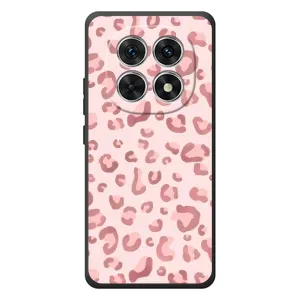 Чехол с розовым рисунком для Xiaomi Poco M8 (Розовый леопард)