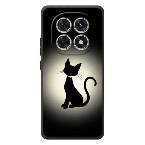 Чохол з принтом «Силует котика» для Xiaomi Poco M8