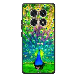 Чохол з пташками на Xiaomi Poco M8 (VPrint) (Яскравий Павлин)