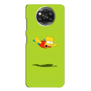 Чехол с Симпсонами для Xiaomi POCO X3 Pro (VPrint) (Барт Симпсон)