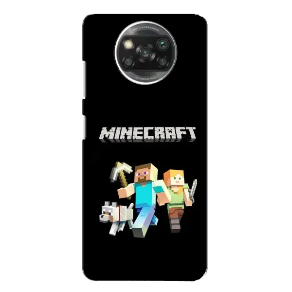 Чехол с принтом «герои Minecraft» для Xiaomi POCO X3 Pro Чехол с принтом «герои Minecraft» для Xiaomi POCO X3 Pro