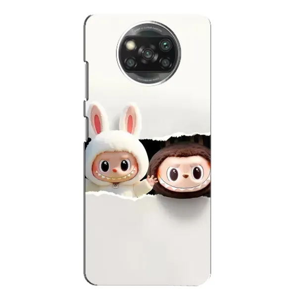 Чохол з принтом «Лабубу» для Xiaomi POCO X3 Pro