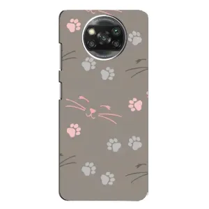 Чохол з малюнком кіт на Xiaomi POCO X3 Pro (Лапи і вуса)