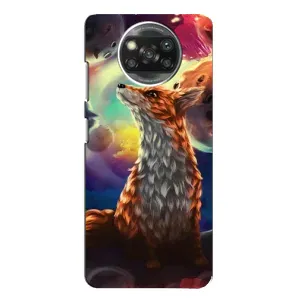 Чехлы с картинкой Лисички для Xiaomi POCO X3 Pro (VPrint) (Лисица в космосе)