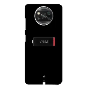 Чехлы для любимой на Поко X3 Про (VPrint) (Love battery)