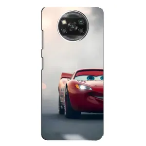Силиконовый чехол Маквин для Xiaomi POCO X3 Pro (Скоростной Маквин)