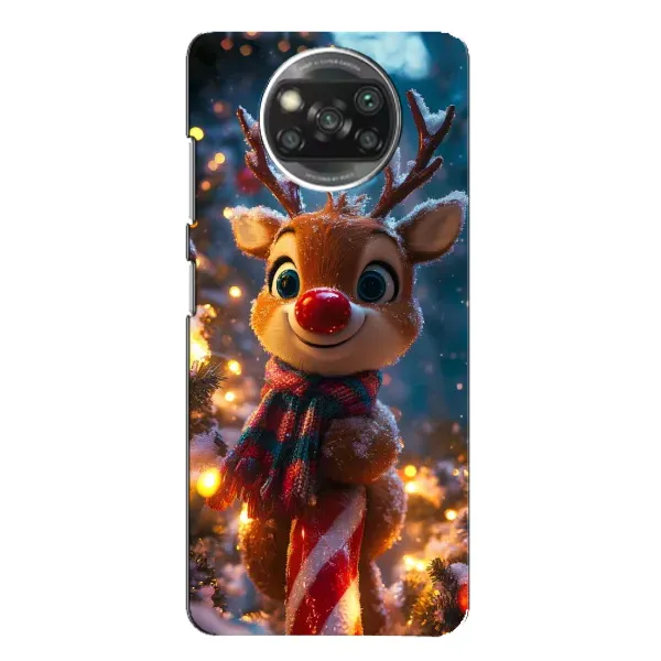 Чехол с принтом «Олень с шарфом» для Xiaomi POCO X3 Pro