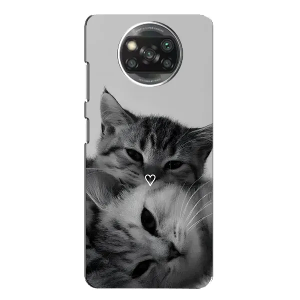 Чохол з принтом «Пара котів» для Xiaomi POCO X3 Pro