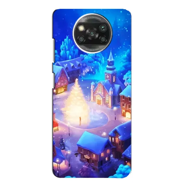 Чехол с принтом «Рождественский город» для Xiaomi POCO X3 Pro Чехол с принтом «Рождественский город» для Xiaomi POCO X3 Pro