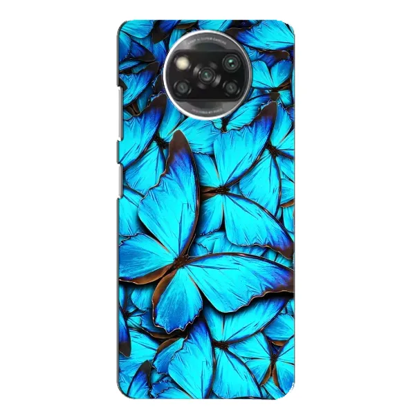 Чохол з принтом «Сині метелики» для Xiaomi POCO X3 Pro Чохол з принтом «Сині метелики» для Xiaomi POCO X3 Pro