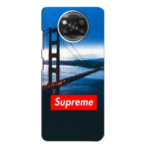 Чехол с принтом «Стиль Supreme» для Xiaomi POCO X3 Pro