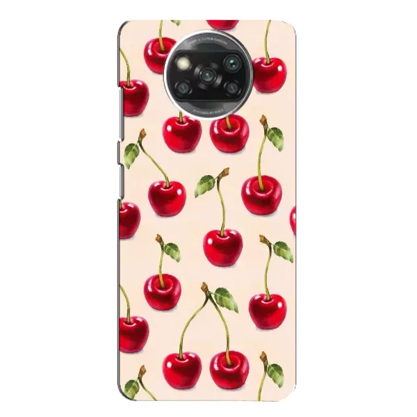 Чохол з принтом «Черешня» для Xiaomi POCO X3 Pro