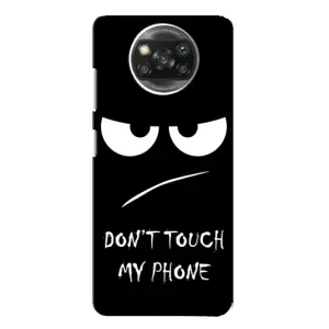 Чехол для Сяоми Поко X3 - (AlphaPrint) с печатью (ТОП продаж) (Dont Touch)