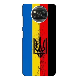 Украинские Чехлы для Xiaomi POCO X3 с картинкой УПА (AlphaPrint) (Флаг УПА)