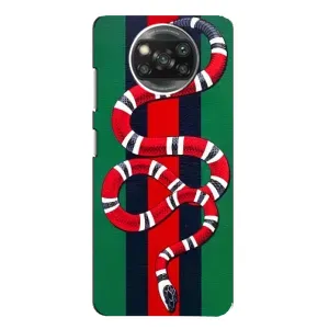 Чехлы ГУЧЧИ для Сяоми Поко X3 (AlphaPrint) (Gucci змия)