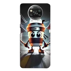 Чехол с мемом Тралалело тралала на Xiaomi POCO X3 (Капучино асасино)