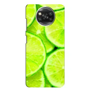 Чехлы с Фруктами для Xiaomi POCO X3 (VPrint) (Лайм)