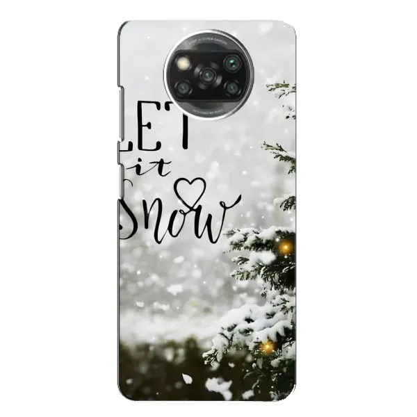 Чехол с принтом «Let it snow» для Xiaomi POCO X3