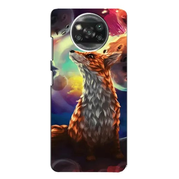 Чохол з принтом «Лисичка в космосі» для Xiaomi POCO X3