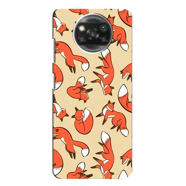 Чохол з принтом «Лисички» для Xiaomi POCO X3