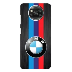 Чехол для Сяоми Поко X3 - с принтом БМВ (AlphaPrint) (Лого BMW)