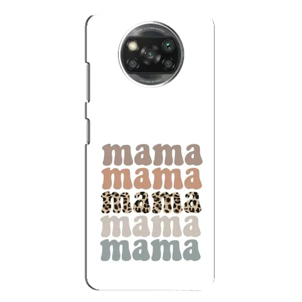 Чохол з принтом «Текстовий колаж мама» для Xiaomi POCO X3 Чохол з принтом «Текстовий колаж мама» для Xiaomi POCO X3