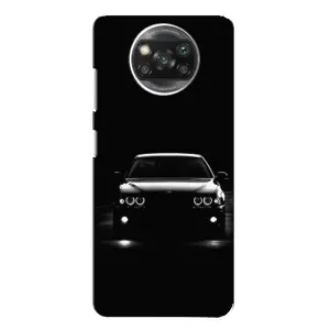 Чехол для Сяоми Поко X3 - с принтом БМВ (AlphaPrint) (Машина BMW)