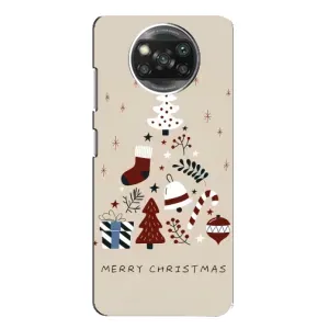 Рождественские Чехлы для Xiaomi POCO X3 (VPrint) (Merry Christmas)
