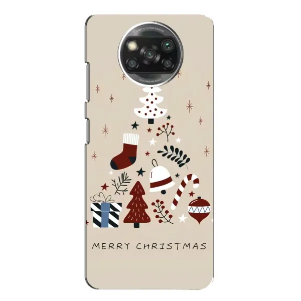 Чехол с принтом «Merry Christmas» для Xiaomi POCO X3 Чехол с принтом «Merry Christmas» для Xiaomi POCO X3