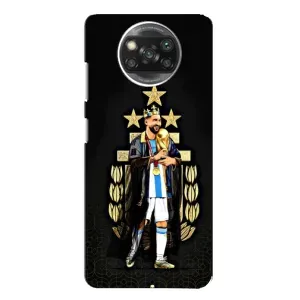 Чехлы для Xiaomi POCO X3 (Leo чемпион) (AlphaPrint) (Месси Король)