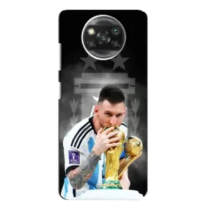 Чехлы для Xiaomi POCO X3 (Leo чемпион) (AlphaPrint) (Месси Чемпион)
