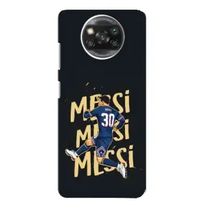 Чехлы для Xiaomi POCO X3 (Leo чемпион) (AlphaPrint) (Messi ПСЖ)